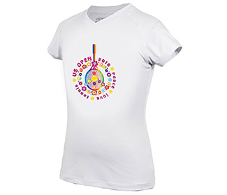 US Open '18 Peace Love Tennis S/S Tee (G) Whi