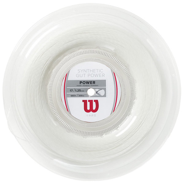 Wilson Synthetic Gut Power 17g Reel 660' (White)