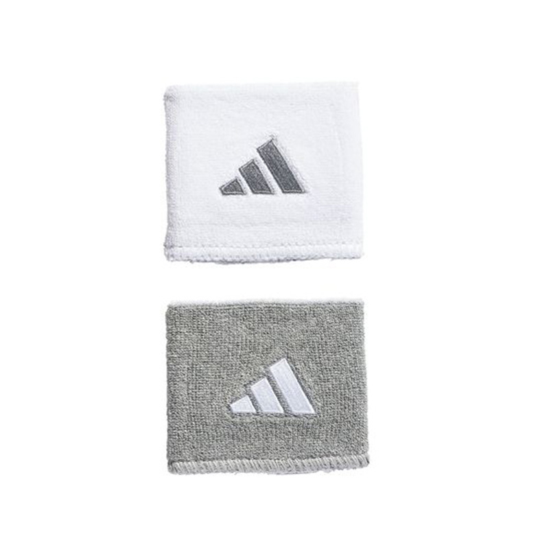 adidas Interval Small Reversible 2.0 Wristbands (Light Grey)