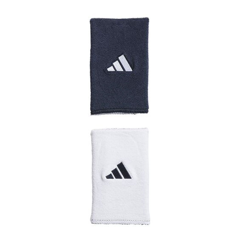 adidas Interval Large Reversible 2.0 Wristbands (Navy/White)