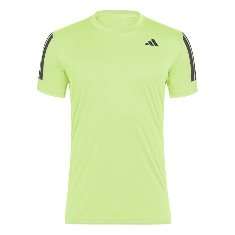 adidas Club 3 Stripes Tee (M) (Lucid Lemon)