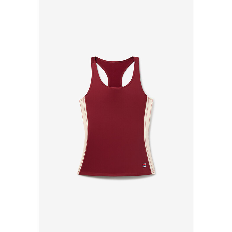 FILA Performance Iconic Racerback Tank (W) (Cabernet)