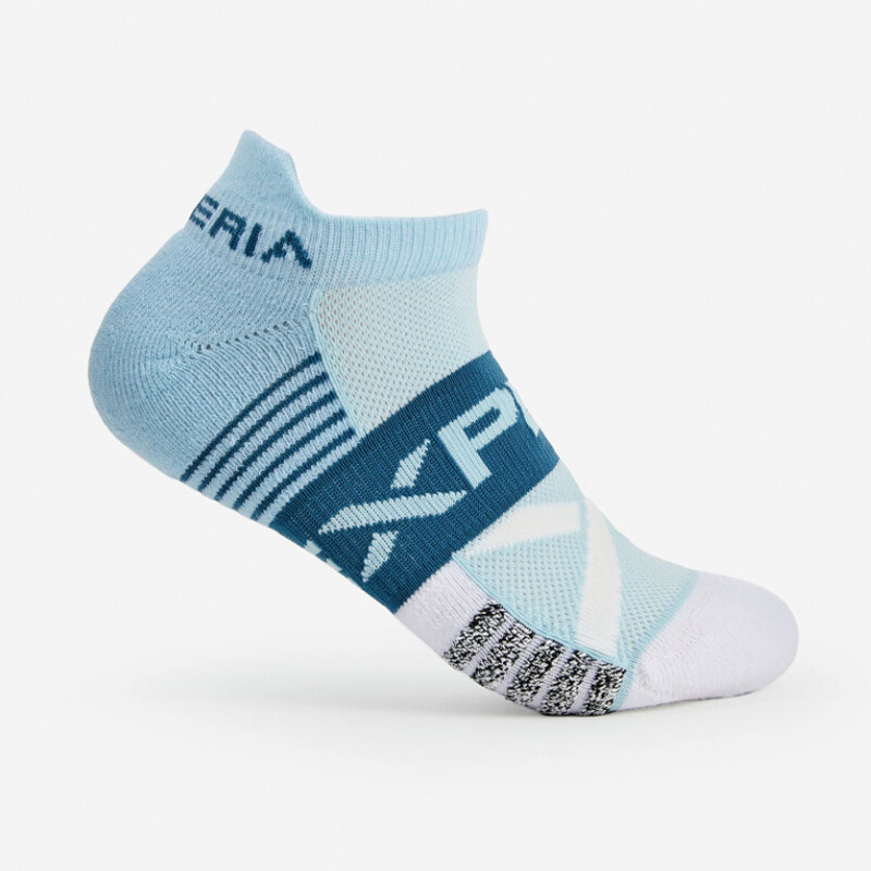Thor-Lo Experia Ultra Light Padding No-Show Tab (Blue/White)
