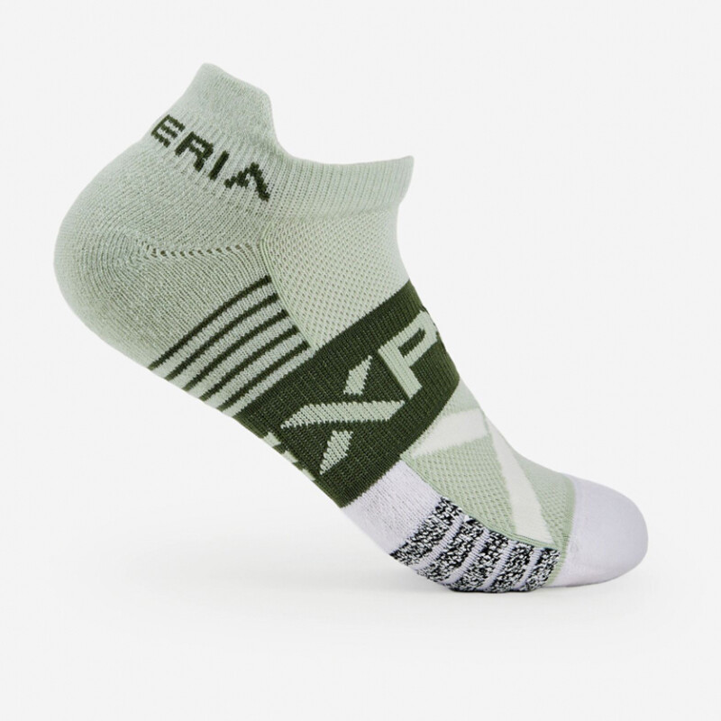 Thor-Lo Experia Ultra Light Padding No-Show Tab (Green/White)