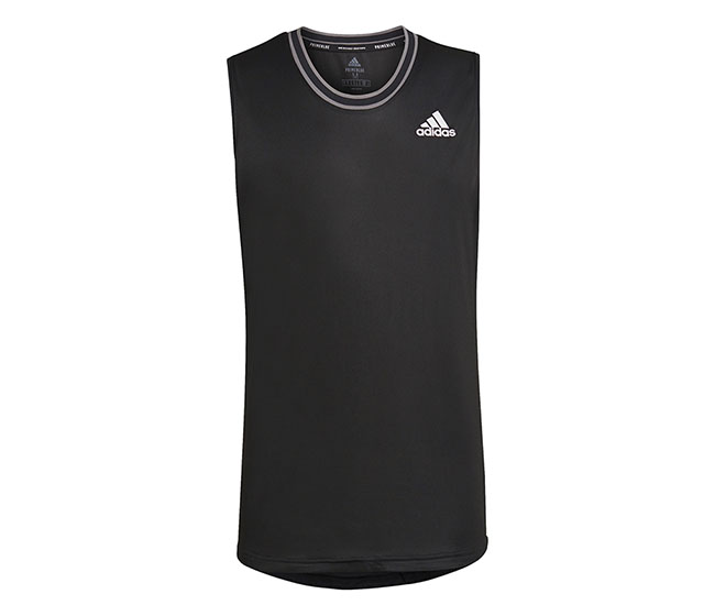 adidas Sleeveless Primeblue Tee (M) (Black)