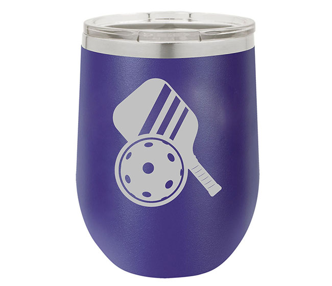 Stemless 12 oz. Wine Tumbler (Pickleball)