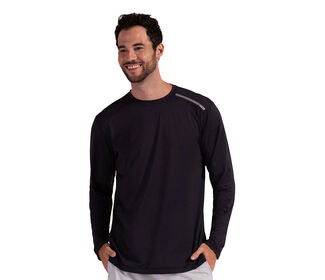 BloqUV Jet Long Sleeve Tee (M) (Black)